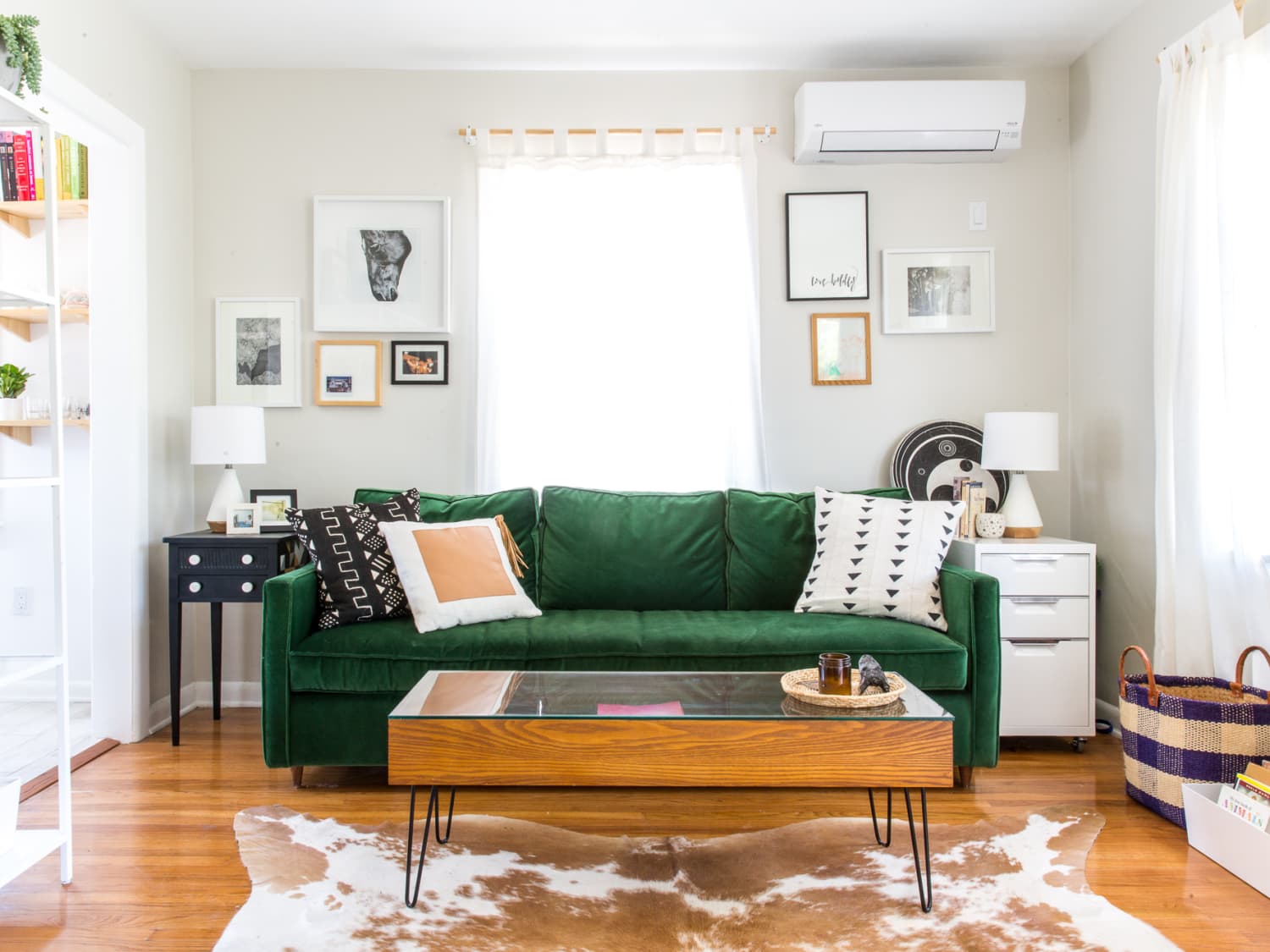 Comfy store green sofa
